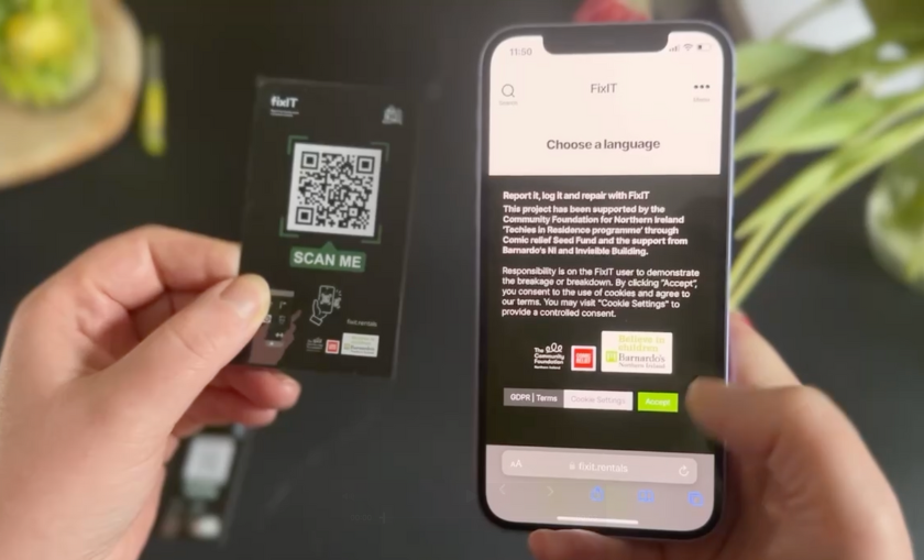 Working with Barnardo's NI on the FixIT Housing Tech For Good platform